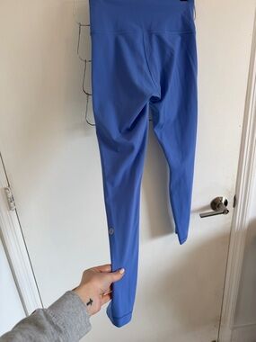 lululemon athletica high-waist workout leggings in periwinkle blue